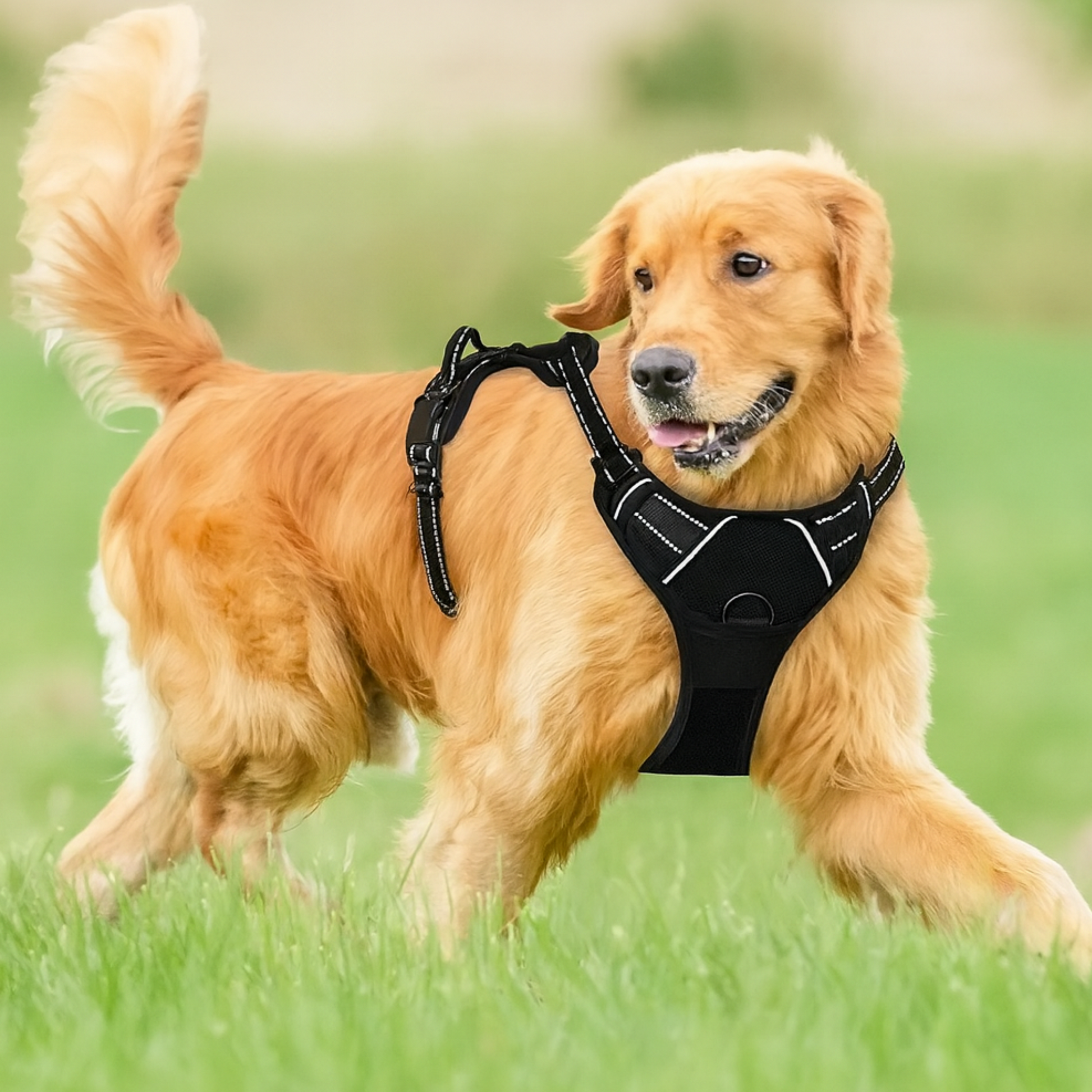 Harnais pour chien réglable anti-traction – Confort et sécurité